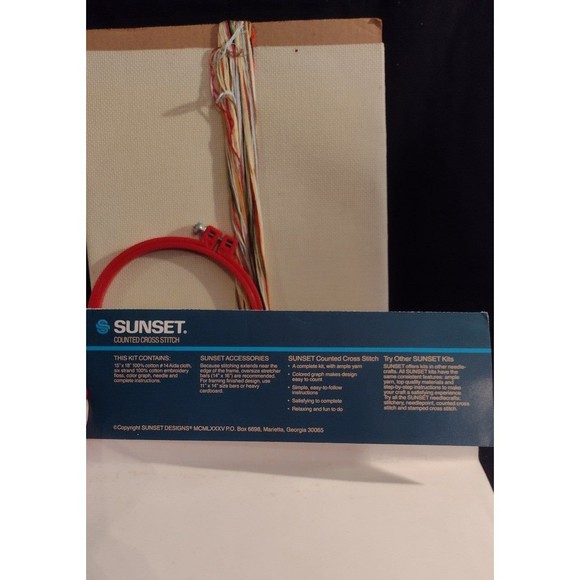 Vintage Sunset Counted Cross Stich Kit County Barn Crafting - Picture 7 of 9